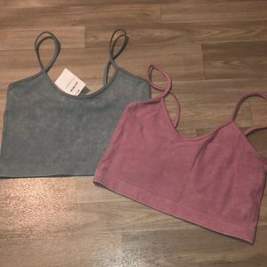 cotton on cropped pastel tank tops